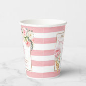 Ze is opgeslokt (stripe) feestbekertjes papieren bekers (Rechts)