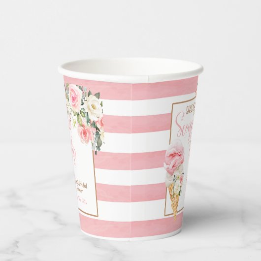 Ze is opgeslokt (stripe) feestbekertjes papieren bekers (Rechts)