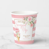 Ze is opgeslokt (stripe) feestbekertjes papieren bekers (Voorkant)