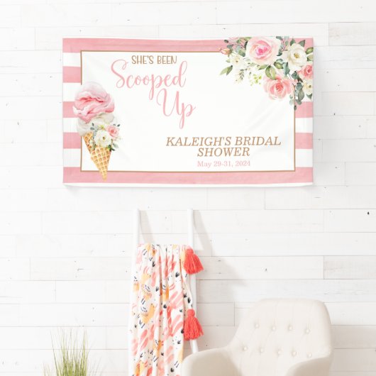 Ze is opgeslokt (stripes) Vrijgezellenfeest Spandoek (Insitu)