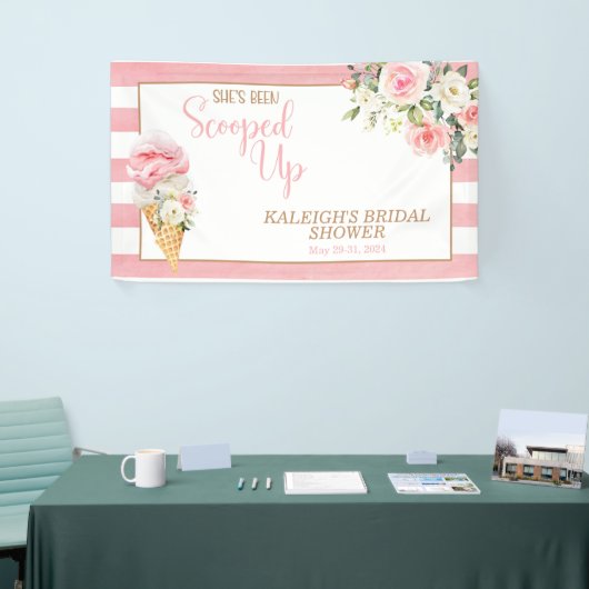 Ze is opgeslokt (stripes) Vrijgezellenfeest Spandoek (Beurs)