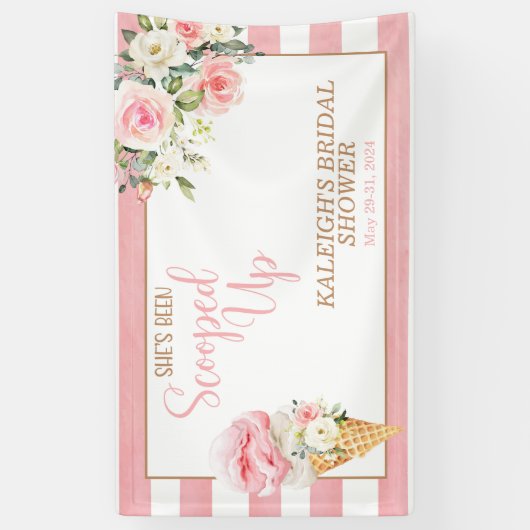 Ze is opgeslokt (stripes) Vrijgezellenfeest Spandoek (Verticaal)