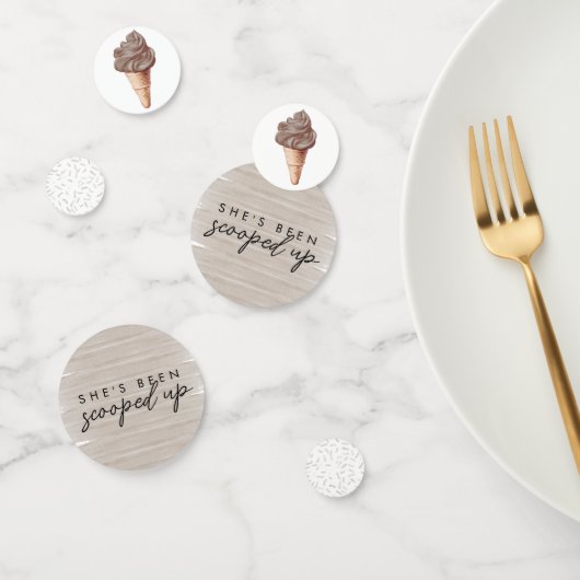 Ze Is Opgevist Chocolade Bruidsfeest Confetti (Groep)