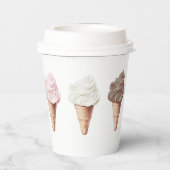 Ze is opgevist Napolitaanse Bruidsborrel Papieren Bekers (Achterkant)