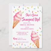 Ze is opgevoed met ijs vrijgezellenfeest kaart (Voorkant)