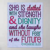 Ze is Poster met kleren (Voorkant)