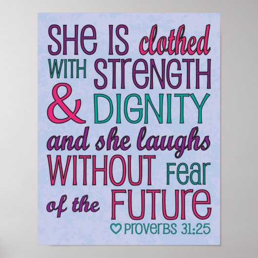 Ze is Poster met kleren (Voorkant)