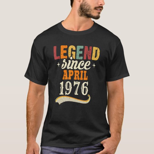 Ze is sinds april 1976 Geweldige T-shirt (Voorkant)