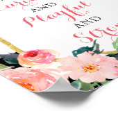 Ze is snel en nieuwsgierig en speels en sterk poster (Hoek)