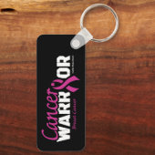 Ze is STERK... Borstkanker Sleutelhanger (Achterkant)