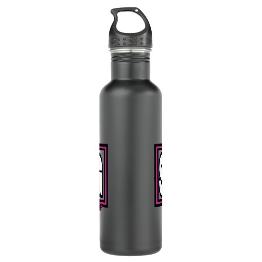 Ze is STERK... Borstkanker Waterfles (Achterkant)