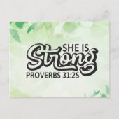 Ze is sterk briefkaart (Voorkant)