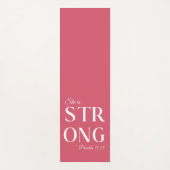 Ze is sterk Christelijk citaat Yogamat (Voorkant)