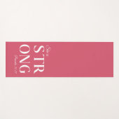 Ze is sterk Christelijk citaat Yogamat (Voorkant (horizontaal))