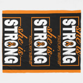 ZE IS STERK...RSD/CRPS FLEECE DEKEN (Voorkant (Horizontaal))