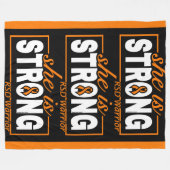 ZE IS STERK...RSD FLEECE DEKEN (Voorkant (Horizontaal))