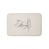 Ze is sterk Spreuken 31:25 Badmat (Voorkant)