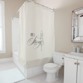 Ze is sterk Spreuken 31:25 Douchegordijn (In situ)