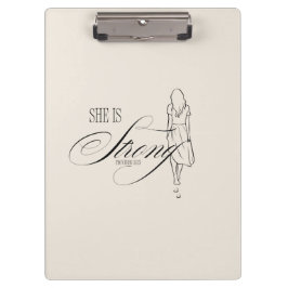 Ze is sterk Spreuken 31:25 Klembord