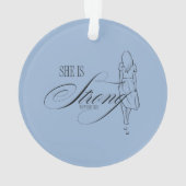 Ze is sterk Spreuken 31:25 Ornament (achterkant)