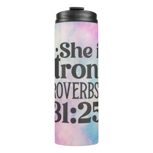 Ze is sterk thermosbeker (Voorkant)