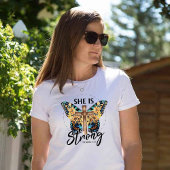 Ze is sterk vrouwen Christelijk geloof T-shirt