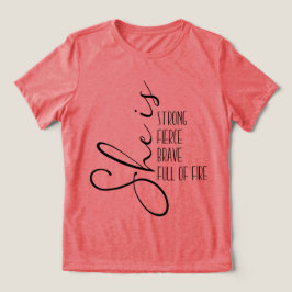 Ze is sterke bruidskracht vol vuur Tri-Blend shirt