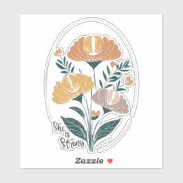 Ze is sterke psalm Boho Christelijke Inspirerend T Sticker