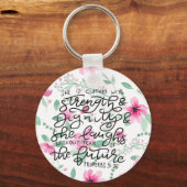 Ze is stevig en waardig gekleed sleutelhanger (Voorkant)