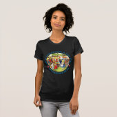 Ze is te blond en te dun! Met haar hoofd! T-shirt (Voorkant volledig)