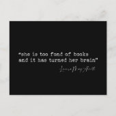 Ze is te dol op boeken Little Women quote Briefkaart (Voorkant)