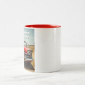 Ze is terug!!!! tweekleurige koffiemok (Center)