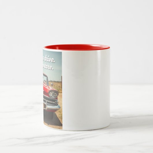 Ze is terug!!!! tweekleurige koffiemok (Center)