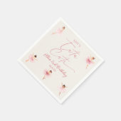 Ze is Tutu Schattige Ballerina 2e verjaardagsfeest Servet (Hoek)