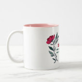 Ze is tweekleurige koffiemok (Links)