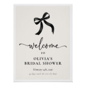 Ze is Tying the Knot Bow Vrijgezellenfeest Welkom Perfect Poster (Voorkant)