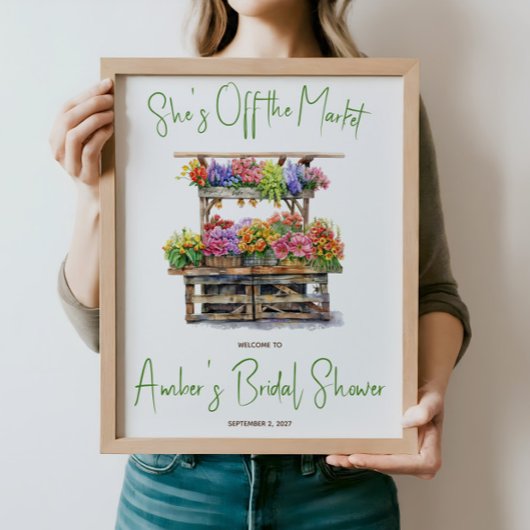 Ze is uit de markt Bruidsfeest Uitnodiging Poster