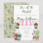 Ze is van de Market Vrijgezellenfeest Invite Kaart (Voorkant / Achterkant)