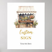 Ze is van de markt aangepaste partij teken poster (Voorkant)