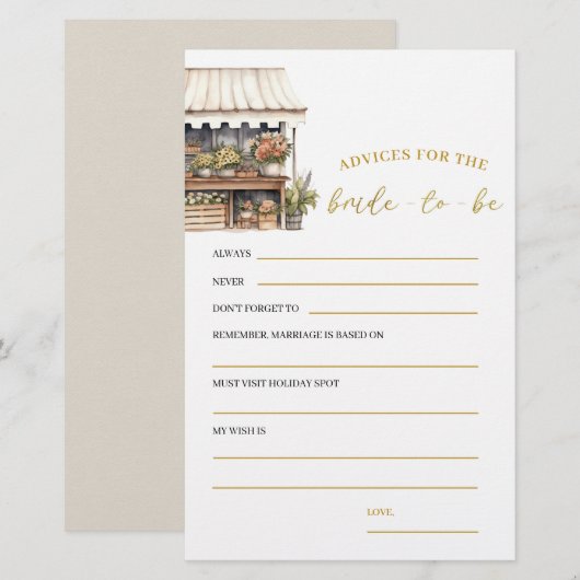 Ze is van de markt adviseert bruid om spel te zijn (Voorkant / Achterkant)