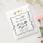 Ze is van de markt Afgeleid & Whimsical Handgeteke Bedankzakje (Gezegeld)