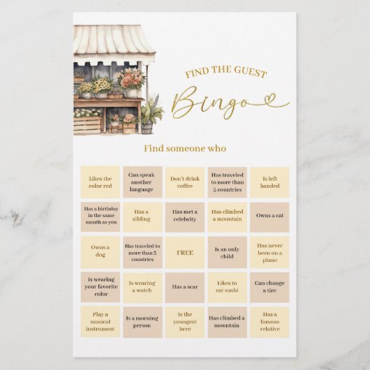 Ze is van de markt Bingo Games Kaart (Voorkant)