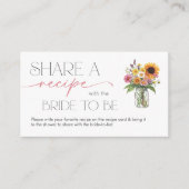 Ze is van de markt Bloemen Vrijgezellenfeest Recep Informatiekaartje (Voorkant)