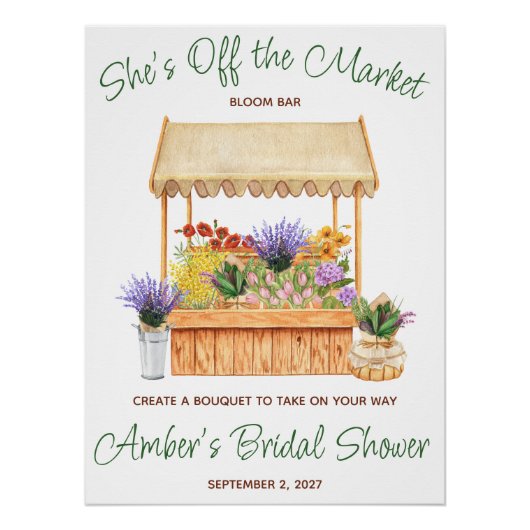 Ze is van de markt Bloom Bar Favor Perfect Poster (Voorkant)