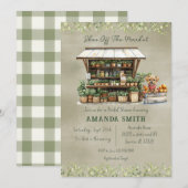 Ze is van de markt Boerderij Stand Vrijgezellenfee Kaart (Voorkant / Achterkant)