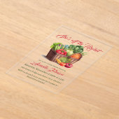 Ze is van de markt boerderij Vrijgezellenfeest Acryl Uitnodigingen (Laagn)