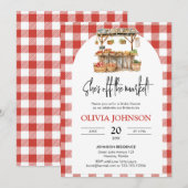 Ze is van de markt boeren markt Vrijgezellenfeest Kaart (Voorkant / Achterkant)