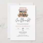 Ze is van de markt boeren markt Vrijgezellenfeest Kaart (Voorkant)