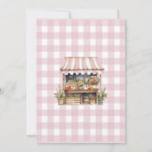 Ze is van de markt boeren markt Vrijgezellenfeest Kaart (Achterkant)