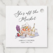 Ze is van de Markt Boerengroentemarkt Bruidsborrel Bedankjes Labels (Achterkant)